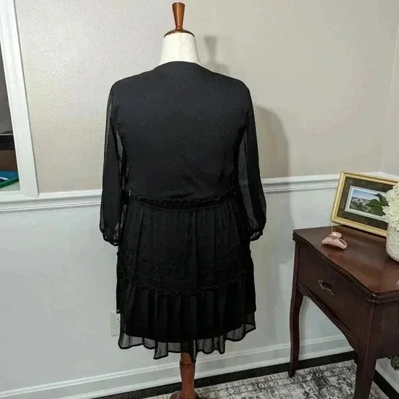 2/$10 Cato Black Mini Dress - Picture 6 of 9